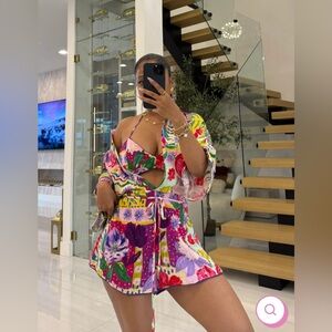 Minaa Monroe Pretty Paintings floral Romper